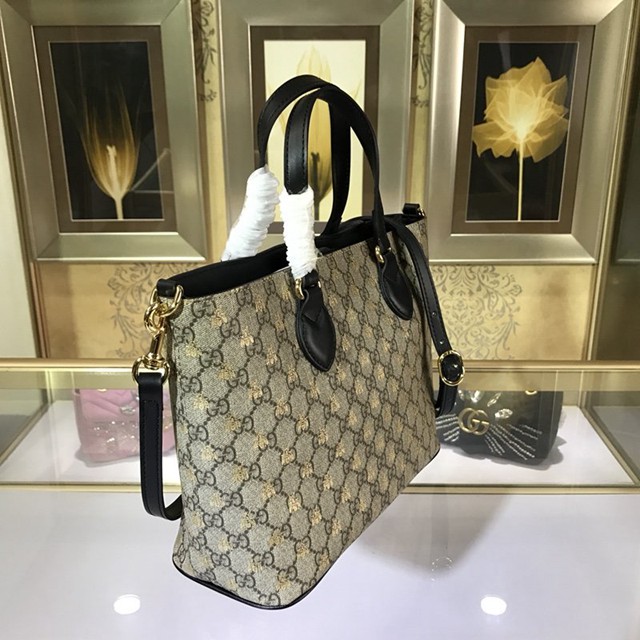 Gucci女包 473887 古馳小號手提購物袋 Gucci肩背包  gqy1202